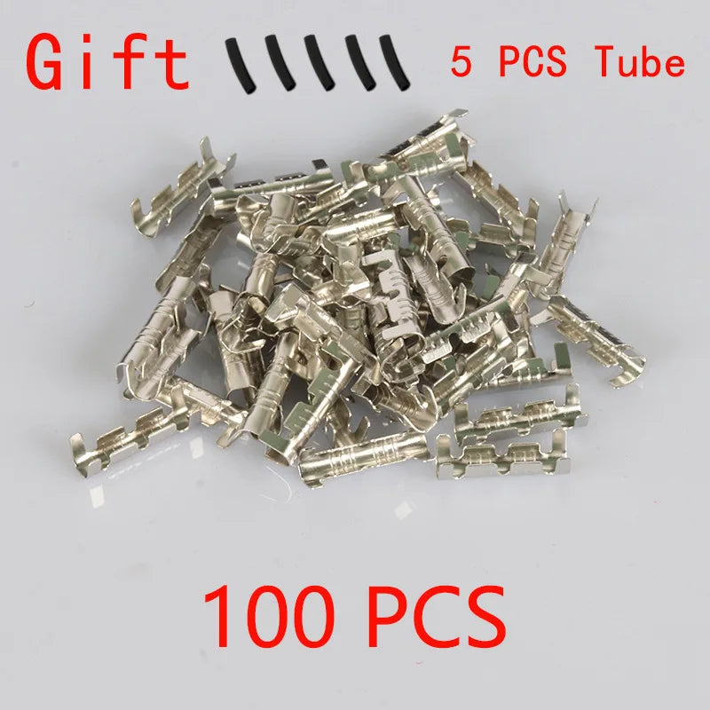 50/100/200PCS 453U-shaped Electrical Cable Connectors Tab Cold Insert Wire Connector Electricos Small Ceeth Terminal 0.3 -1.5mm²