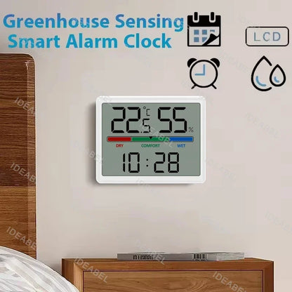 LCD Digital Thermometer Hygrometer Indoor Room Electronic Temperature Humidity Meter Sensor Gauge Weather Station For Home ﻿