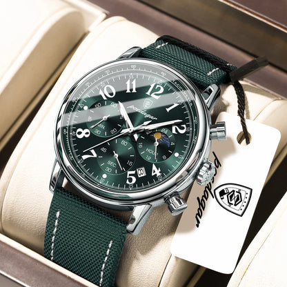 POEDAGAR Luxury Sports Men Watch Waterproof Luminous Leather Quartz Man Wristwatch Chronograph Date Military Men's Watches Reloj