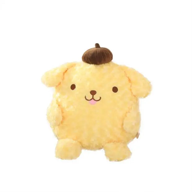 Japanese Anime Peripherals Sanrio Pom Pom Purin Doll Soft Stuffed Anime Plushies Pompompurin Plush Toy Sofa Bed Home Decor Gifts