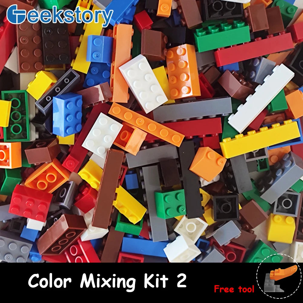125g/250g Building Blocks Bulk Lot Pack Bricks Block Plate Creative Toy Small Particles Bulk Compatible Legoeds DIY Kit for Kids