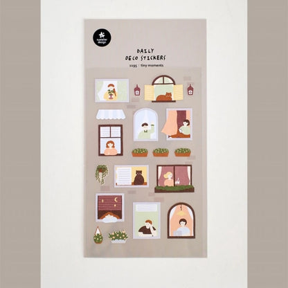 Korean Import Suatelier Travel Home Life Study Friend Stickers Scrapbooking Diy Journaling Diary Stationery Sticker School Gift