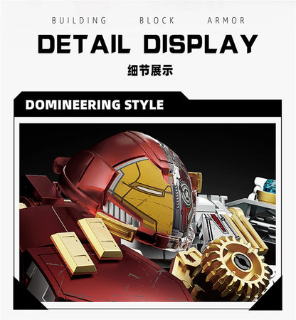 Variety Iron Heroes Blocks Action Figures Mark Building Sets Buster Mech DIY Brick Collectible Toys for Boys Adult Kids Gifts