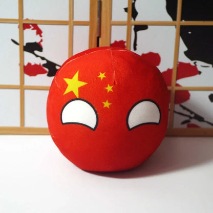 10cm Cute Countryball Polandball Plush Stuffed Dolls Anime Short  Toys Mini Pillow Bag Key Ring Pendant Cosplay Gifts