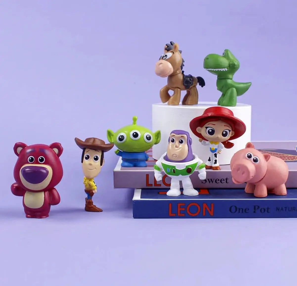 8pcs / Set Toy Story Action Figure Anime Cartoon Model Doll Car Decoration Cake Accessories Anime Figure Toy Children's Gift