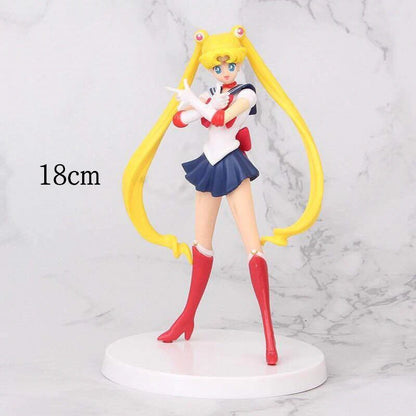 Funny Joy Anime Figures Female Warrior Moon Hare Doll Charm Angel Sailor  Hare Kawaii  PVC Model Cake Decoration Gift For Girls