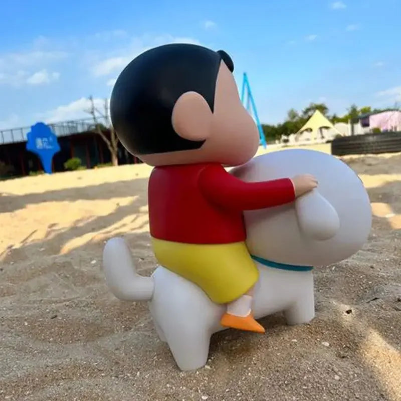 New Crayon Shin-Chan Anime Figure Crayon Shin-Chan Ride Nohara Shiro Action Figure Model Toy Kawaii Decoration Collect Gifts