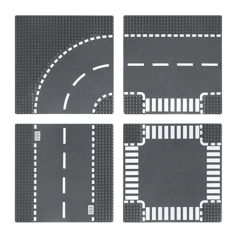 Classic Building Block Base Plate City View Traffic Road Figures Construction Toys Bricks 32Dots Plastic Baseplates Accessories