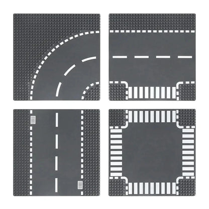 Classic Building Block Base Plate City View Traffic Road Figures Construction Toys Bricks 32Dots Plastic Baseplates Accessories