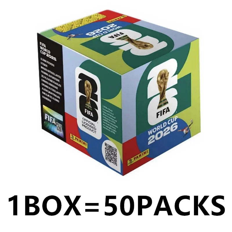 Panini 2026 FIFA World Cup USA Mexico Canada Complete Sticker Box Football Collectible Souvenir Gift For Soccer Fans Collectors