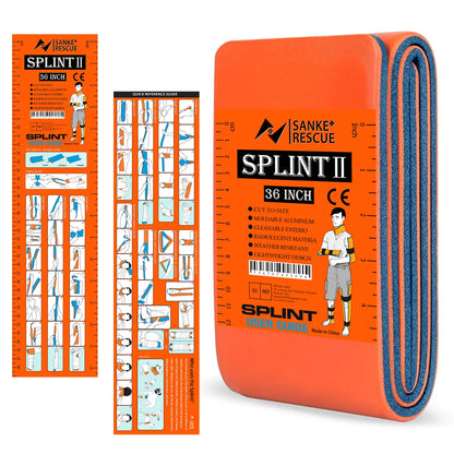 High-Quality First Aid Splint 36/18"X4.3" SANKE RESCUE Wrist Thumb Support Tendonitis IFAK Protective Guard Right/Left Hand