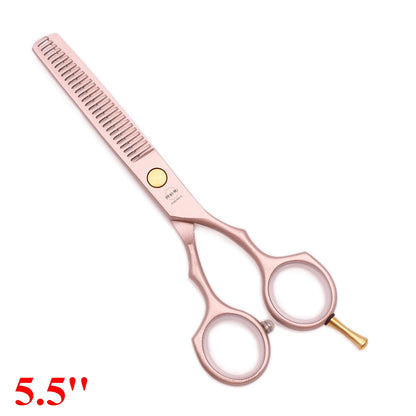 5.5'' Professional Hairdressing Hair Scissors 440C Cutting Shears Thinning Razor Comb Set Salon Barber Home Dropshipping A1104