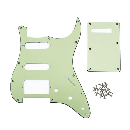 PHRILAM SSH 11 hole ST electric guitar guard, 3-Layer  St  Pickguard with Aluminum Foil Shield Fits American/Mexican ST