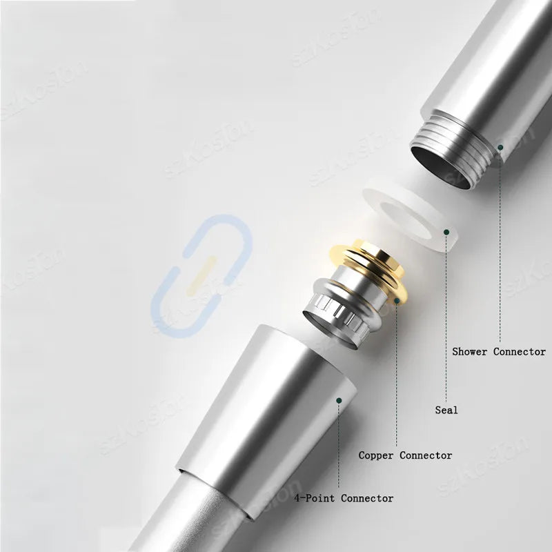 Flexible Anti Winding 1.2/1.5/2m High Pressure GI/2 Universal Interface PVC Handheld Shower Head Hose Faucet Extension Pipe
