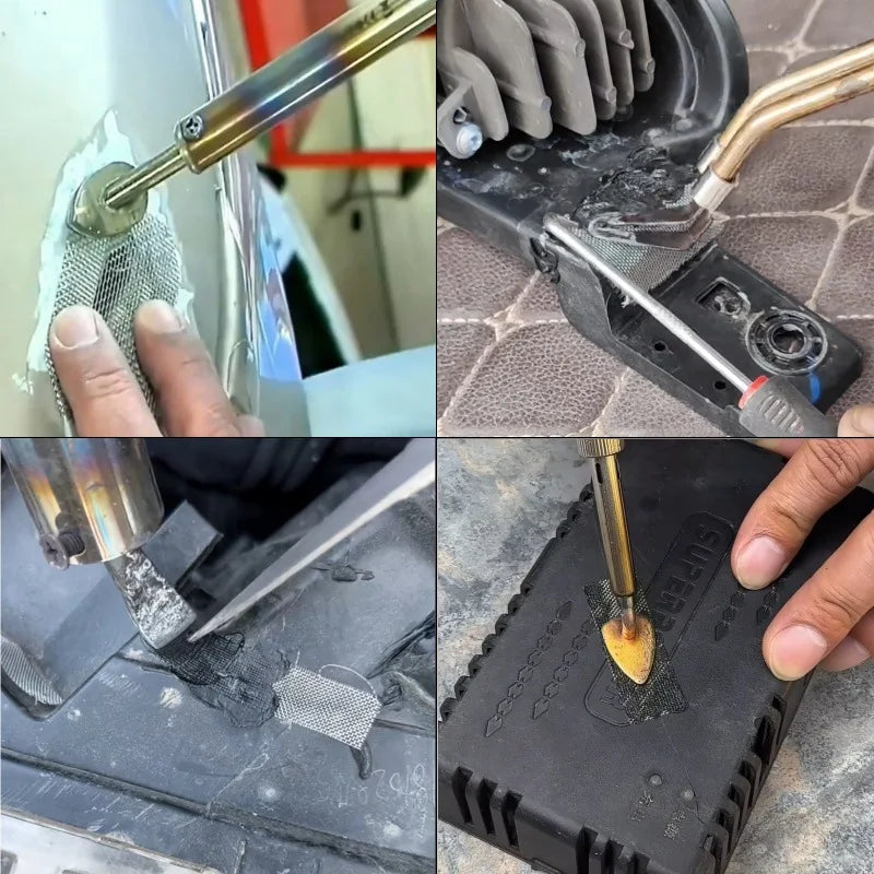 Plastic Repair Mesh Stainless Steel Welding Wire Repair Plastic Hole Crack Repair Car Bumper Mesh Heat Resistant Auto Parts