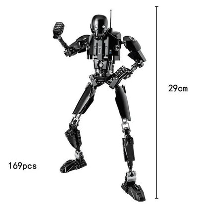 Space Wars Buildable Action Figures Kylo Ren Chewbacca Boba Jango Fett General Grievous Toys for Kids (KSZ605/617/326)
