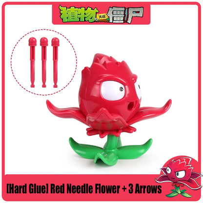 Funny Plants vs. Zombies 2 Hard Glue Peashooter Gatling Pea Shooter Sunflower Action Figure Model Dolls Shooting Toys Kids Gifts