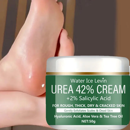 Intensive Repair Urea 42% + Salicylic Acid Cream. Treats Rough, Thick, Dry, & Cracked Skin. Hydrates, Exfoliates, Soothes