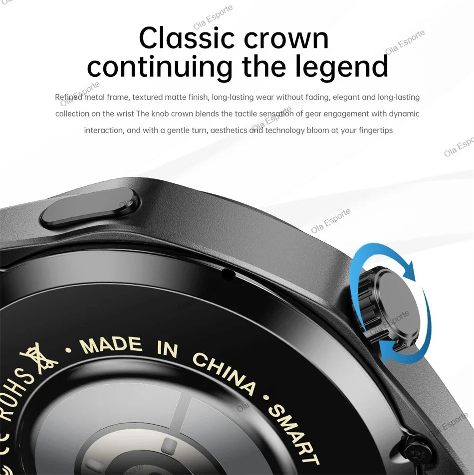 Watch 5 Pro GPS NFC Smart Watch Men 360*360 AMOLED Screen Heart rate Monitor Bluetooth Calls IP68 Waterproof Man Smartwatch 2025
