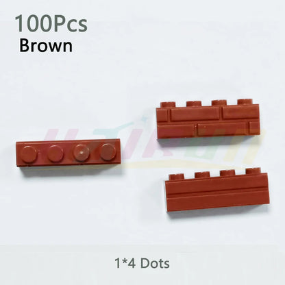 100/120Pcs MOC Building Block Simulation City Wall Brick Building Block Model Building Accessories Castle Construction Toys