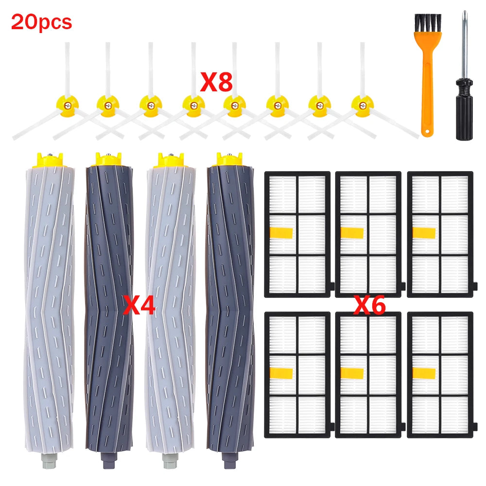 Side Main Brush Filters Tool Part For iRobot Roomba 800 900 Series 800 861 866 871 876 886 891 896 900 966 971974 975 976 Vacuum