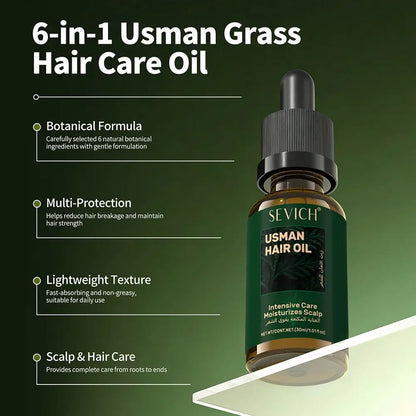 1/2/3pcs Hair Loss Prevention Set Fast Regrowth Hair Essential Oil Usman Handmade Shampoo Soap Hair Care Serum Scalp Thickening