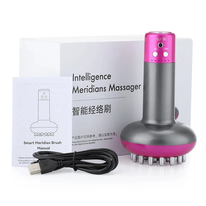3-in-1 Electric Gua Sha Tool with Function - Rechargeable Body Massager for Skin Tightening, Sculpting and Lymphatic Flow