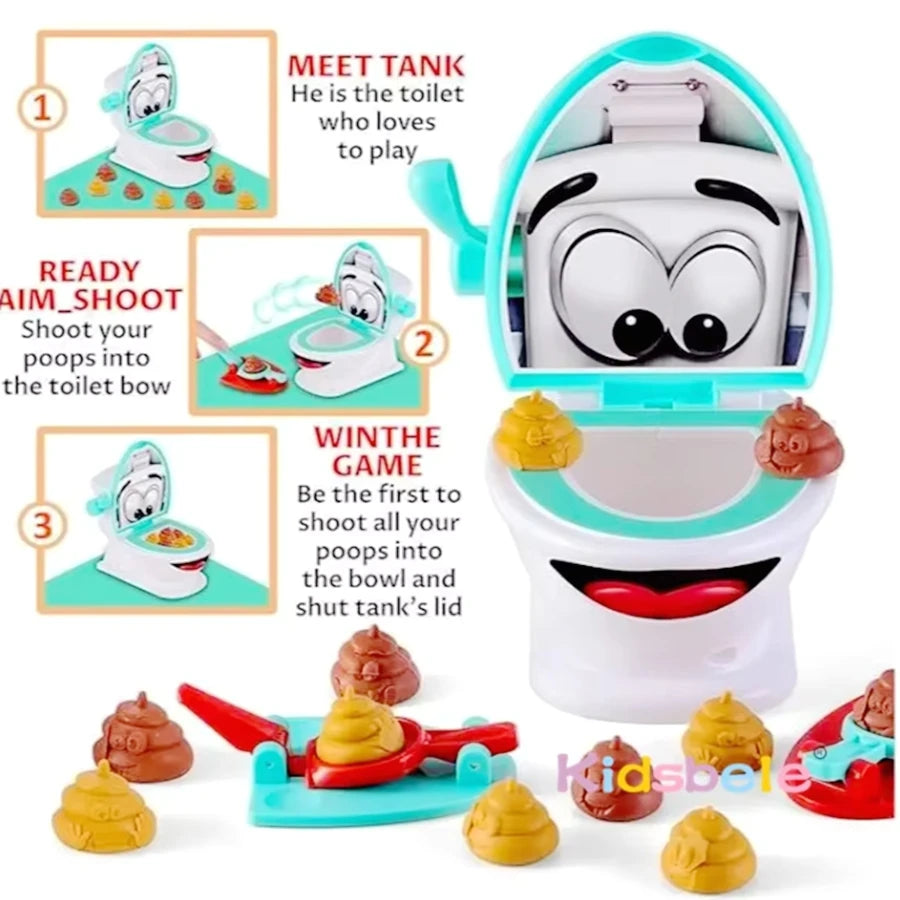 1 PC Shoot The Poop Funny Party Toy Christmas Gift Fun And Quirky Shooting Poop Toy Interactive Tabletop Game For Kids Adults