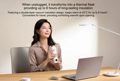 Original MIJIA Portable Electric Kettle 2 Thermos Cup Fast Water Boiler 350ml Smart Temperature Insulated Kettle Travel (CN)