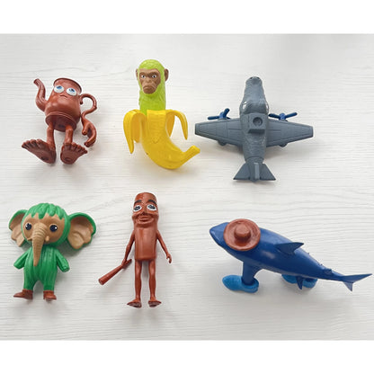 6-18pcs tung sahur figure cartoon toy tralalero tralala bombardment crocodile shimpanzini bananini figures model decoration doll