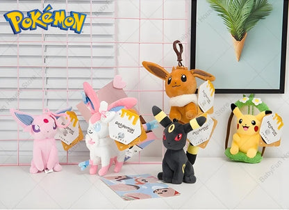 Original Pokemon Mimikyu Gengar Snorlax Umbreon Plush Toy Keychain Kawaii Espeon Jigglypuff Sprigatito Quaxly Peluche Dolls Gift