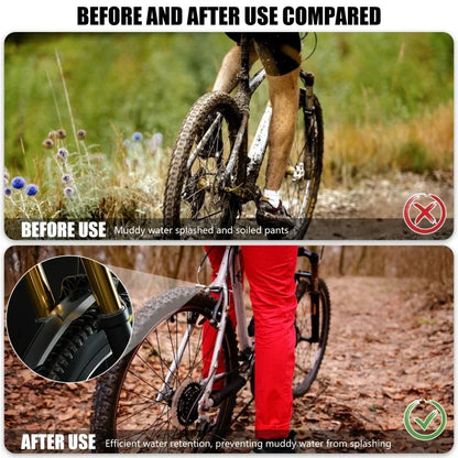 1/2 Pcs Mountain MTB Bicycle Fenders 29cm Front/Rear Widened  Tires Mudguard Universal Mud Flaps Cycling Accessory