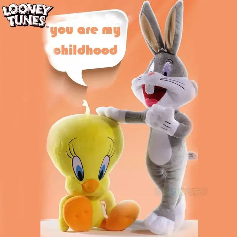Big Looney Tunes Bugs Bunny Plush Toy Tweety Bird Bunny Anime Cartoon Movie Plushies Stuffed Doll Toys Gift