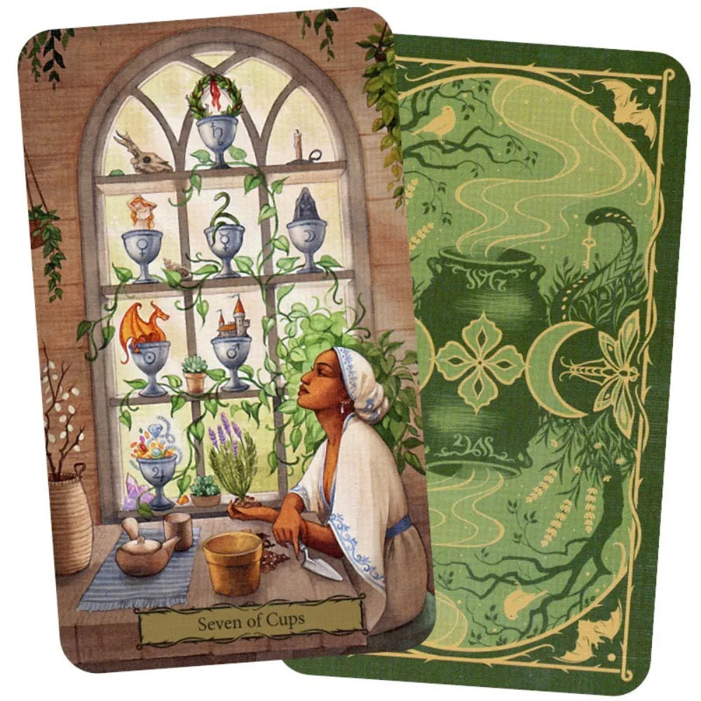 Tarot of The Witch's Garden 78 Pcs Cards Manifestation and Magic Await You In The Witch's Garden 10.3*6cm