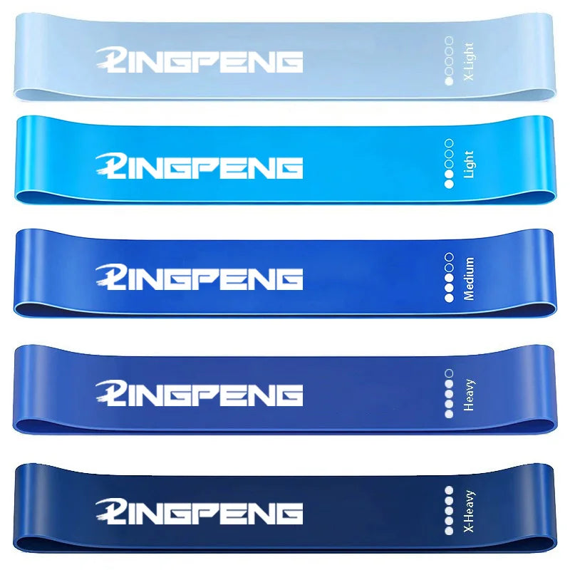 Resistance Loop Exercise Bands 5 Different Resistance Levels Elastic Band Suitable for Arm Leg Stretching and Strength Training