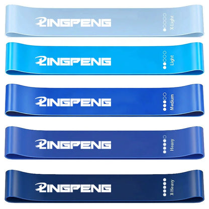 Resistance Loop Exercise Bands 5 Different Resistance Levels Elastic Band Suitable for Arm Leg Stretching and Strength Training