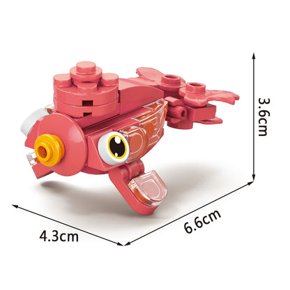 Insect World Animals Scorpion Mantis Ants Spider Birds Marine Animal Building Blocks Toys Desktop Ornaments Bricks Kids Gift