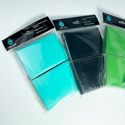66x91mm 100PCS/Set Solid Matte Trading Card Sleeves Standard Size Card Protector for PTCG/TCG /MTG