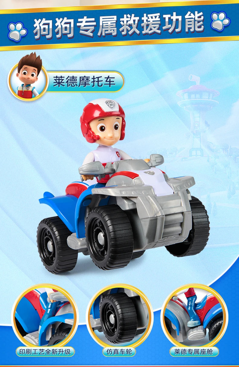 Original Paw Patrol 10kinds Figures Ryder Tracker Everest Chase Rex Skye Rocky Marshall Zuma Action Figure Birthday Gift Toy