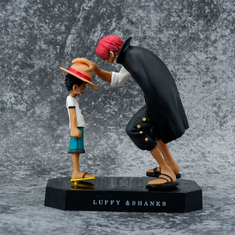 18cm One Piece Straw Hat Luffy Anime Action Figure Model Trendy Toy Desktop Collection Ornament Static Statue Doll Creative Gift