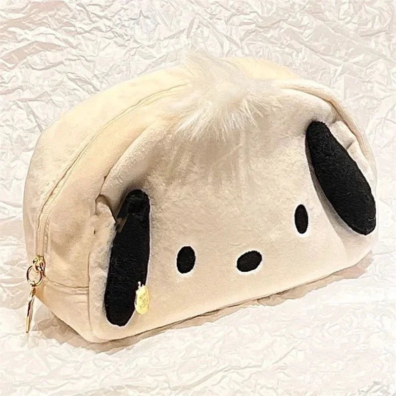 Kitty Pochacco Cute Plush Japanese Ins Style Pencil High-capacity Case Pencil Case Student Stationery KT Cat Cartoon Gift