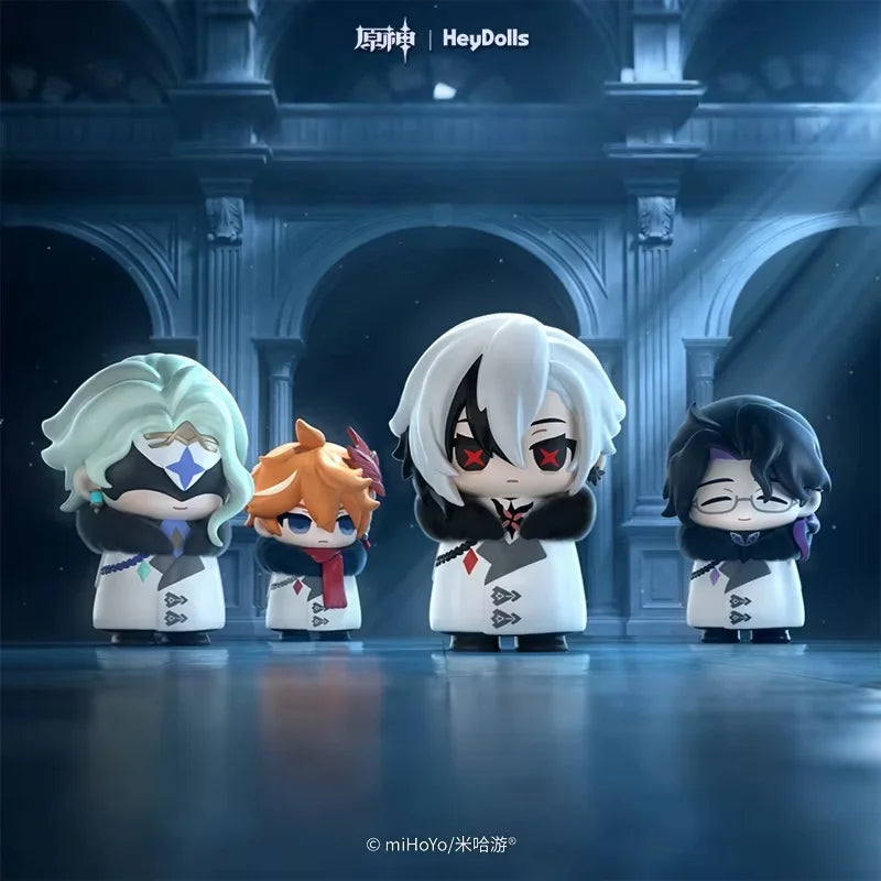 Mihoyo Genshin Fatui Harbinger Blind Box Anime Figure Collectible Merchandise Mystery Gift Ornament for Game Lovers