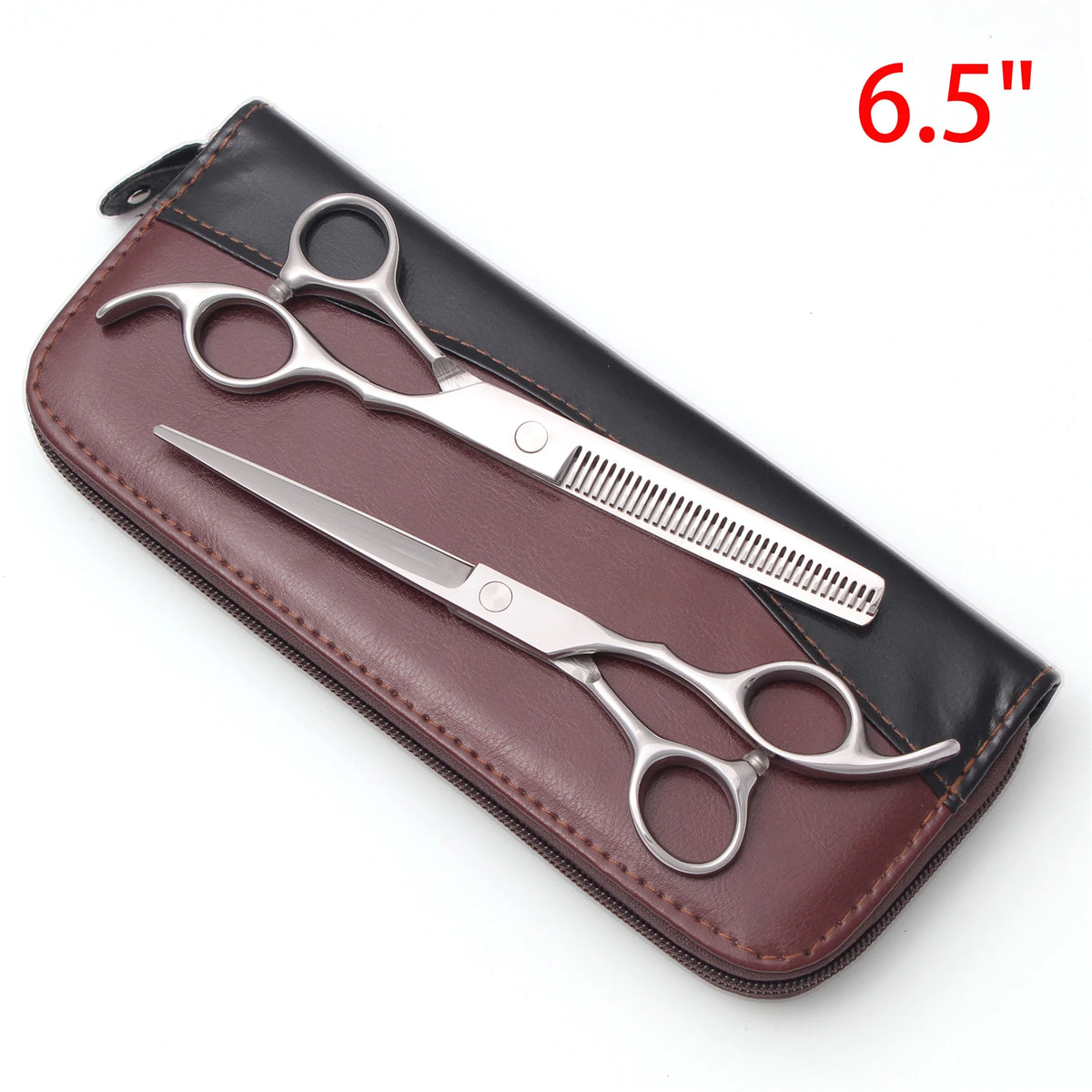 Professional Barber Scissors Set Japanese Steel Straight Thinning Texturizing Shears Precision Ground Sharp for Salon Home  Use