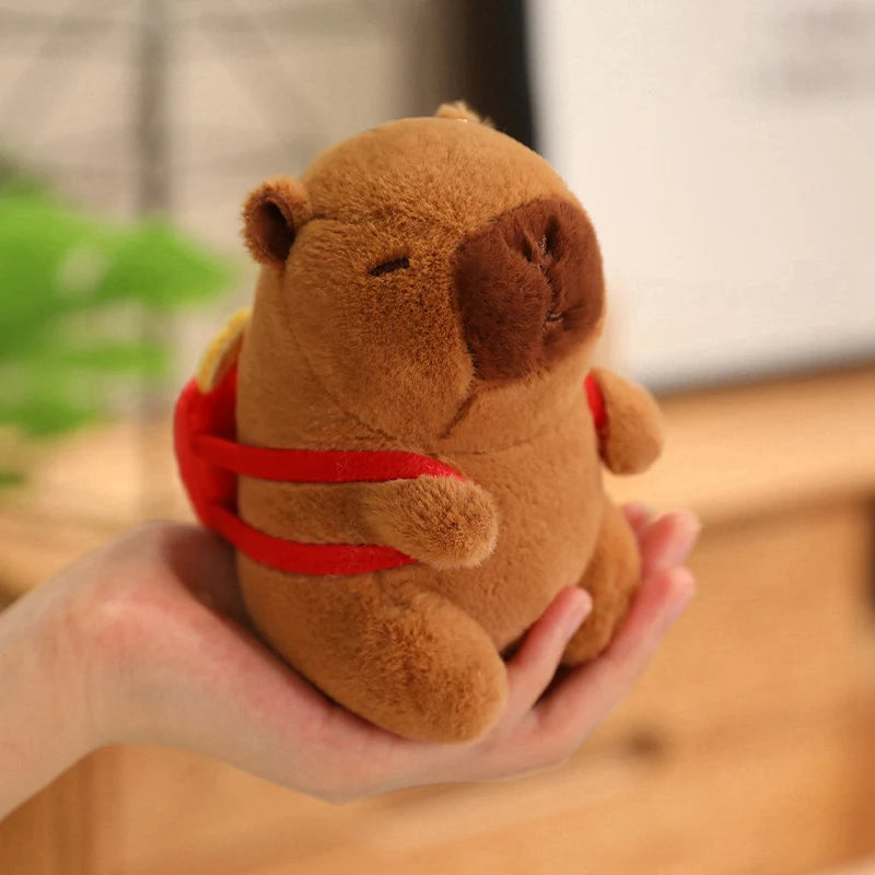 Capybara Plush Toy Pendant Keychain Capibara Cosplay Pokemon Pikachu Disney Stitch Sanrio Kuromi Plushies Stuffed Bag Decor Gift