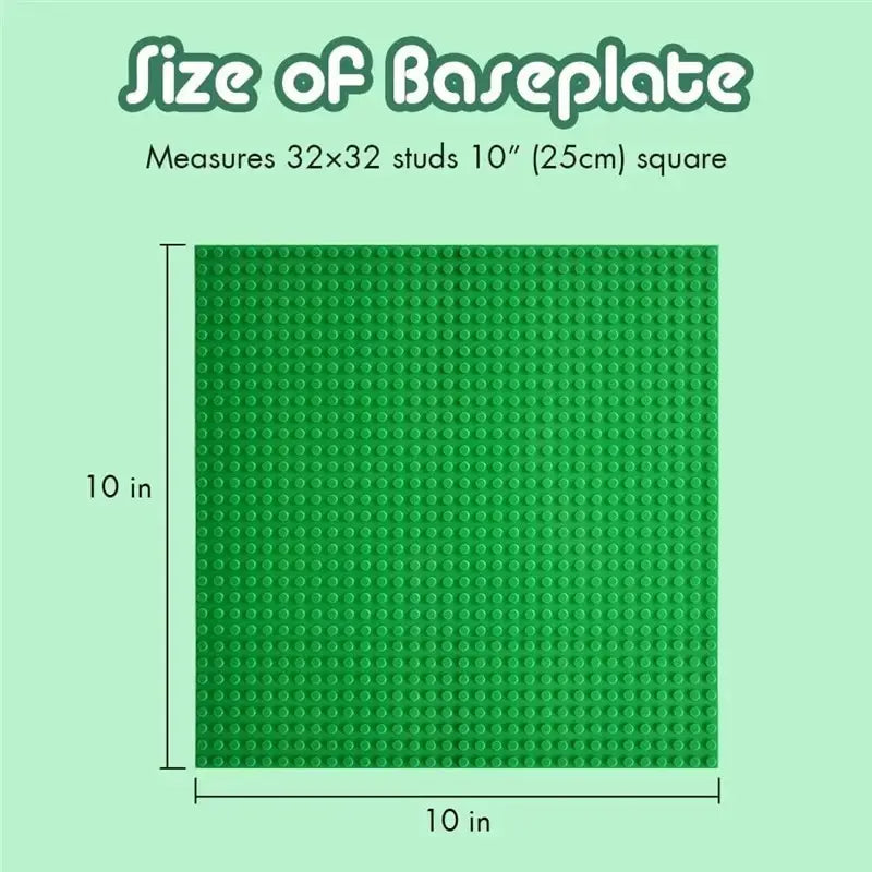 Classic Baseplate 32x32 16x32 16x16 Dots Building Blocks Bricks Base Plates DIY Plastic Board Building Blocks Construction Toys