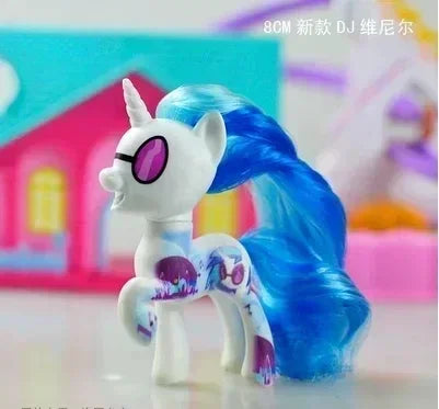 Original Hasbro My Little Pony Anime Figures Cute Twilight Sparkle Rainbow Fluttershy Pinkie Pie Rarity Collect Model Toy Gift