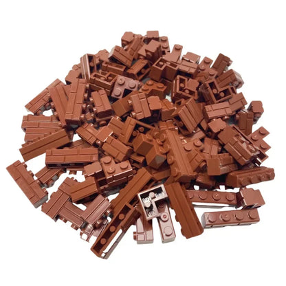 100/120Pcs MOC Building Block Simulation City Wall Brick Building Block Model Building Accessories Castle Construction Toys