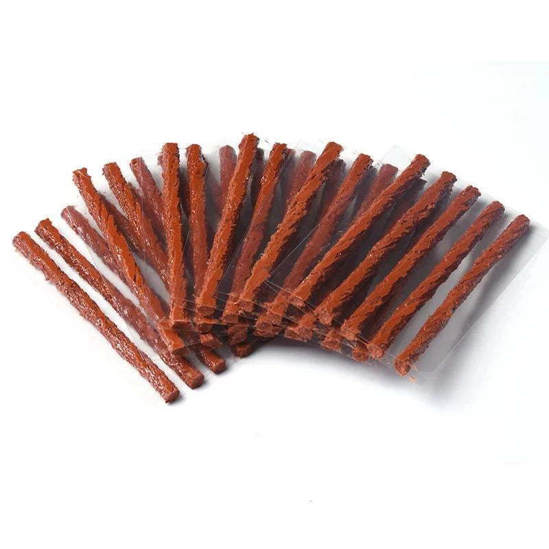 Bike Tubeless Tire Repair Kit – Rubber Bacon Strips, Plug Stopper & Insertion Tool for Fixing Puncture Flat on Road & MTB Bicycl