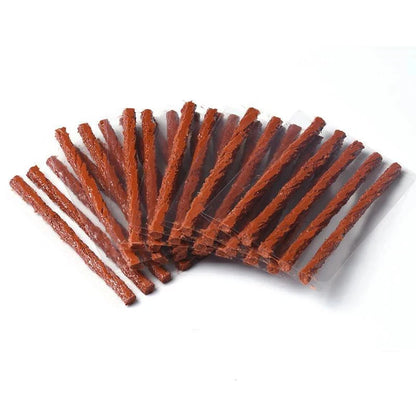 Bike Tubeless Tire Repair Kit – Rubber Bacon Strips, Plug Stopper & Insertion Tool for Fixing Puncture Flat on Road & MTB Bicycl