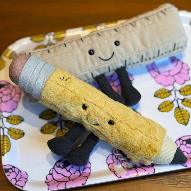 Exquisite Cartoon Plush Toy Stationery Pencil Soft Plush Creative Decorative Ornaments Collection Festival Gifts For Children